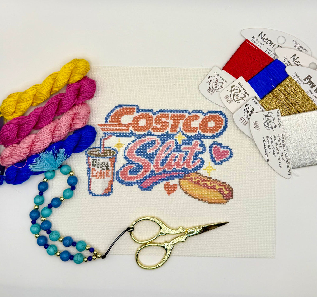 Costco 18 mesh needlepoint canvas