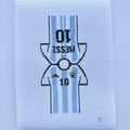 Messi Argentinian Football Jersey needlepoint canvas