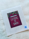 Letters To Santa Mailbox painted 13 Mesh Needlepoint Canvas needlepoint canvas