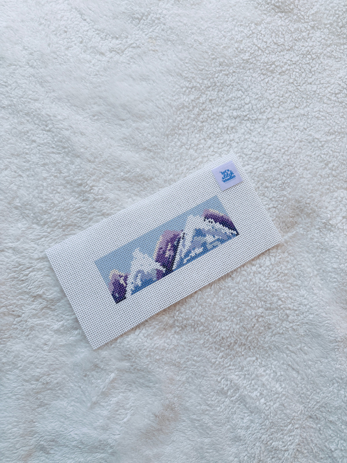 Snow Mountain HandPainted 13 Mesh Bookmark Needlepoint Canvas needlepoint canvas