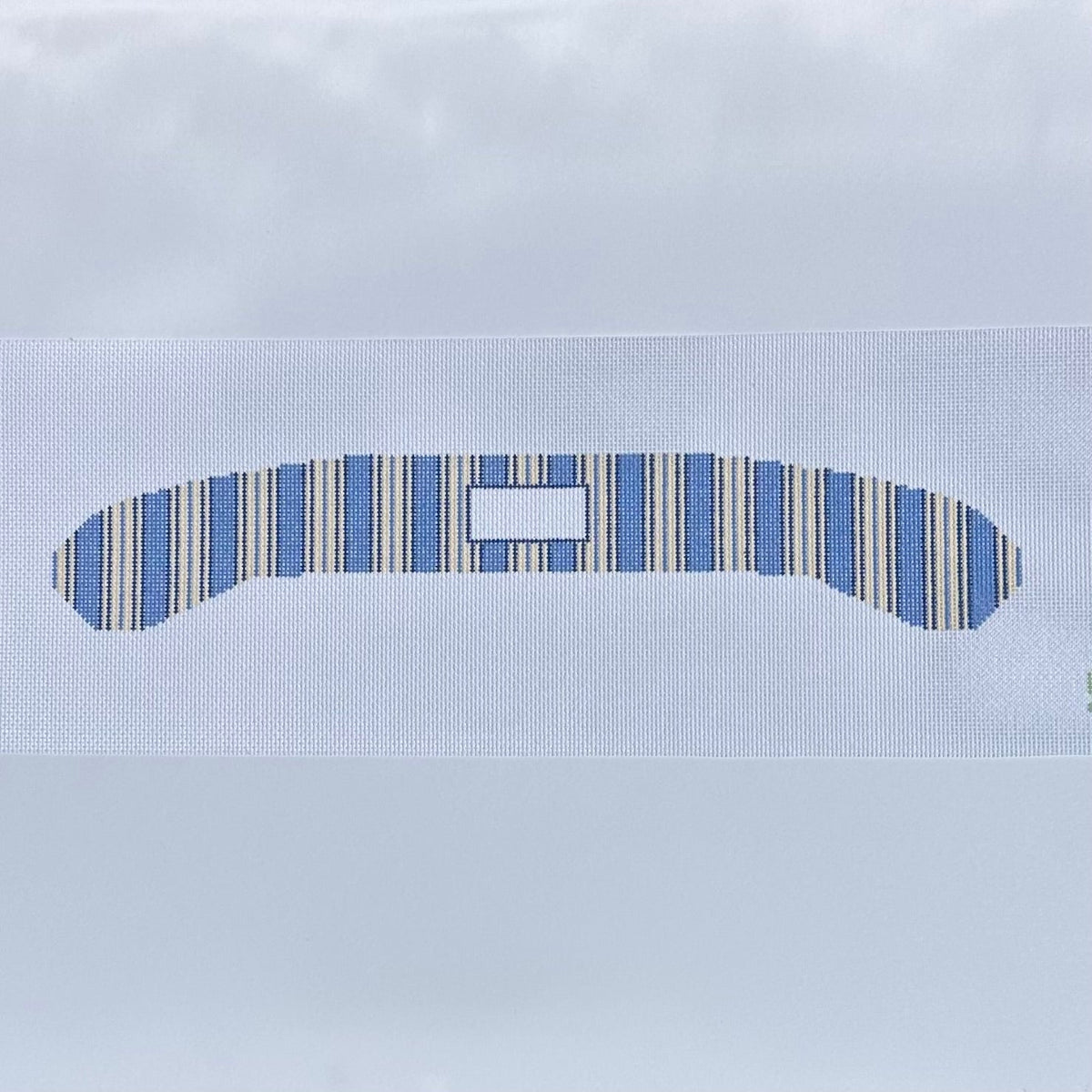 Blue Ticking Stripe Hanger Needlepoint Canvas needlepoint canvas