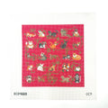Holiday Cat Square needlepoint canvas