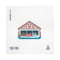 Crab Shack needlepoint canvas