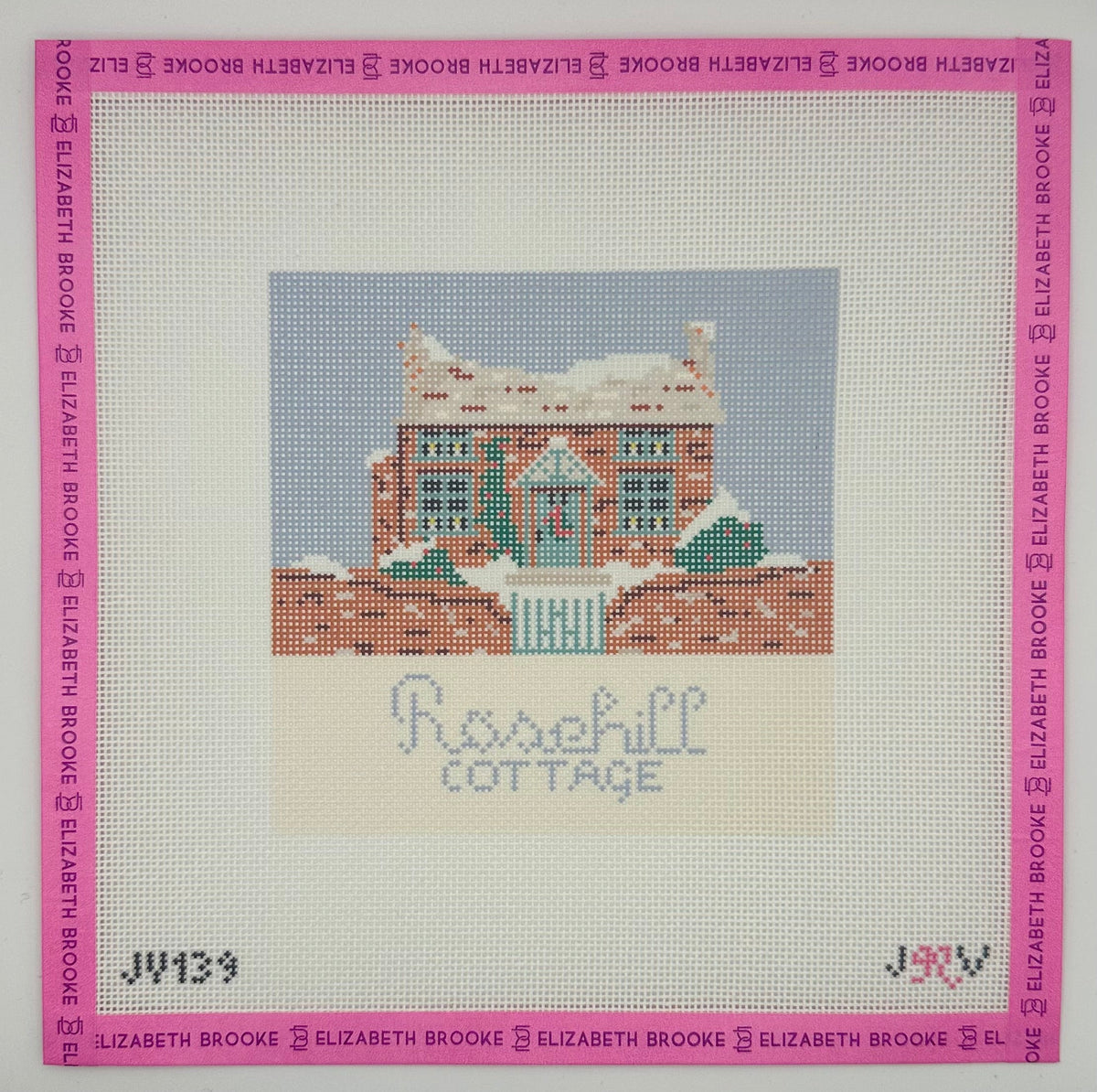 Rosehill Cottage Needlepoint Canvas
