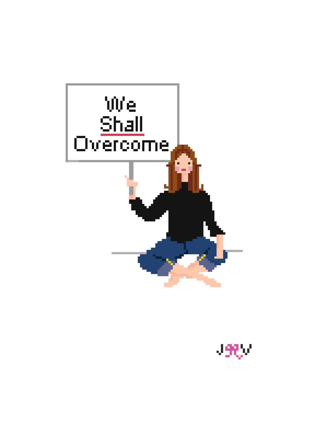 Gloria Steinem Needlepoint Canvas