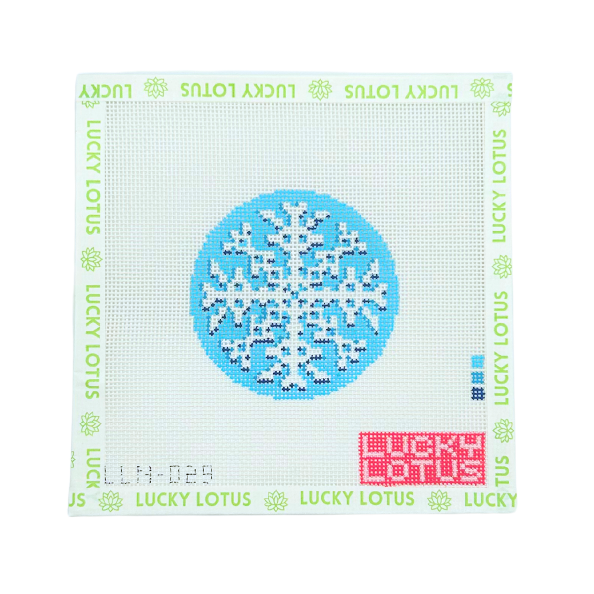 Snowflake needlepoint canvas
