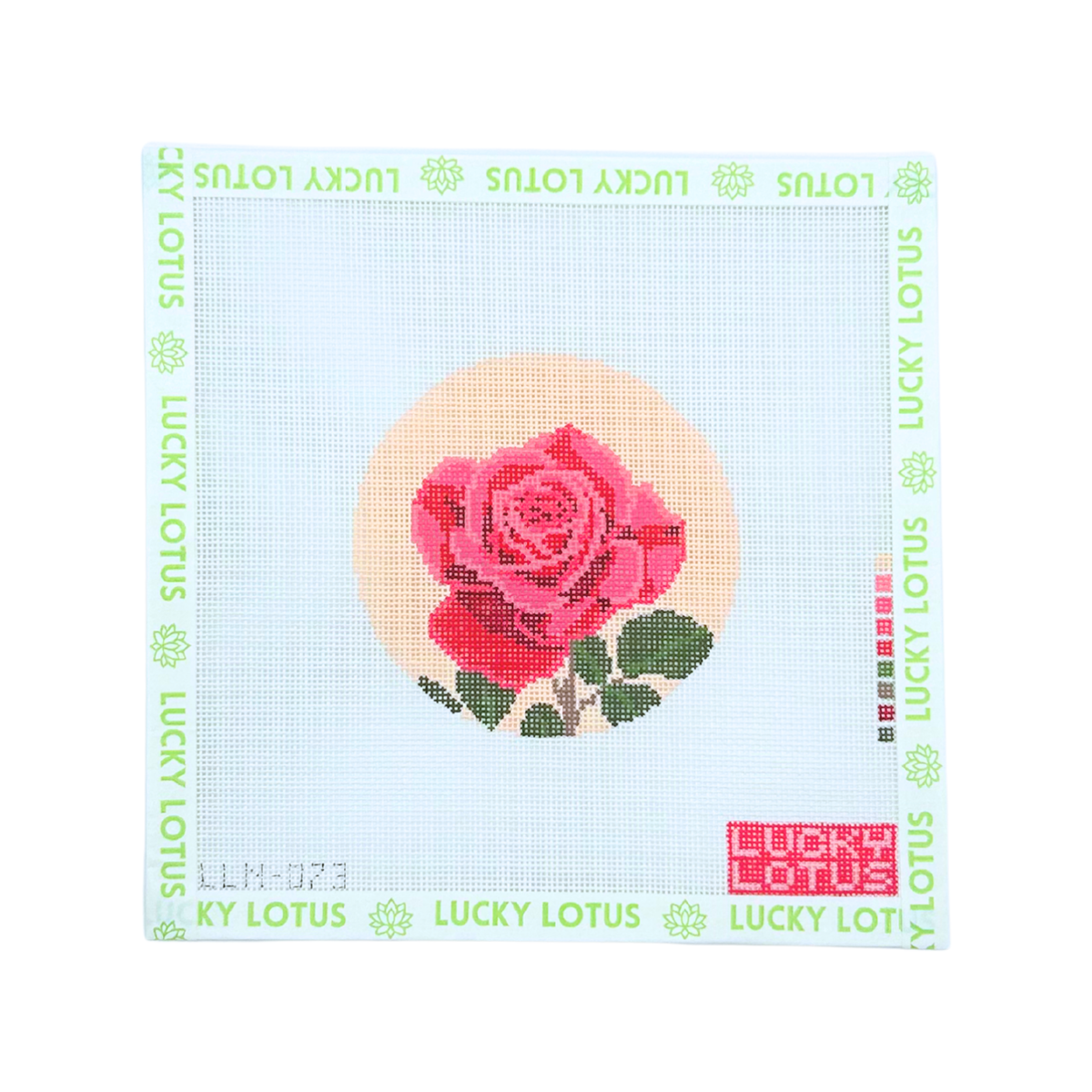 Rose (New York) | Flowers of America needlepoint canvas