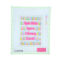 Hot Girls Have Library Cards needlepoint canvas