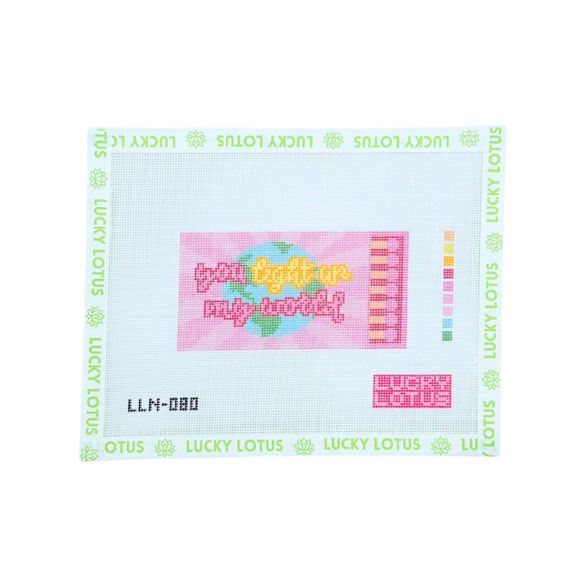 You Light-Up my World Matchbook needlepoint canvas