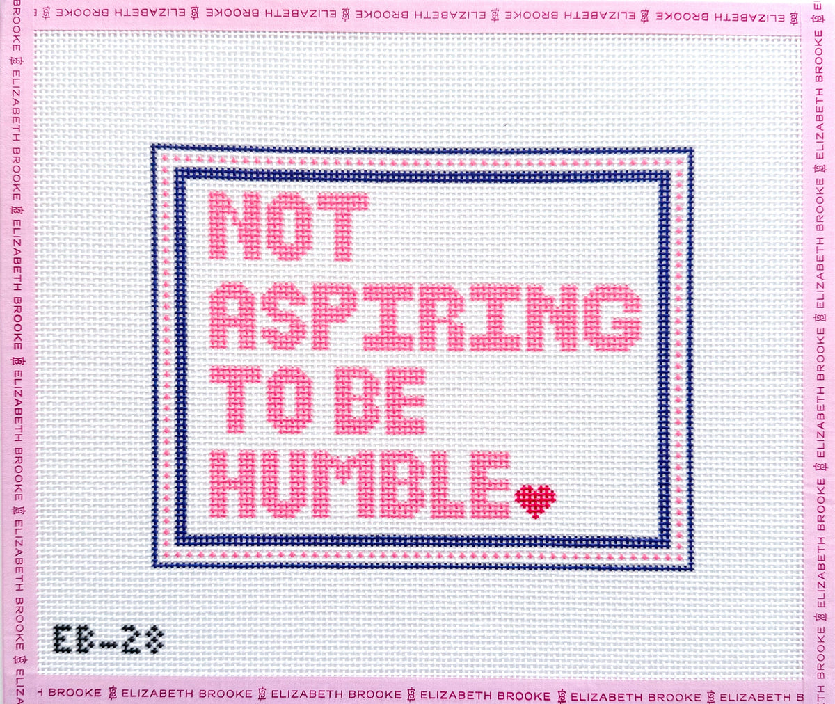 Not Aspiring to Be Humble