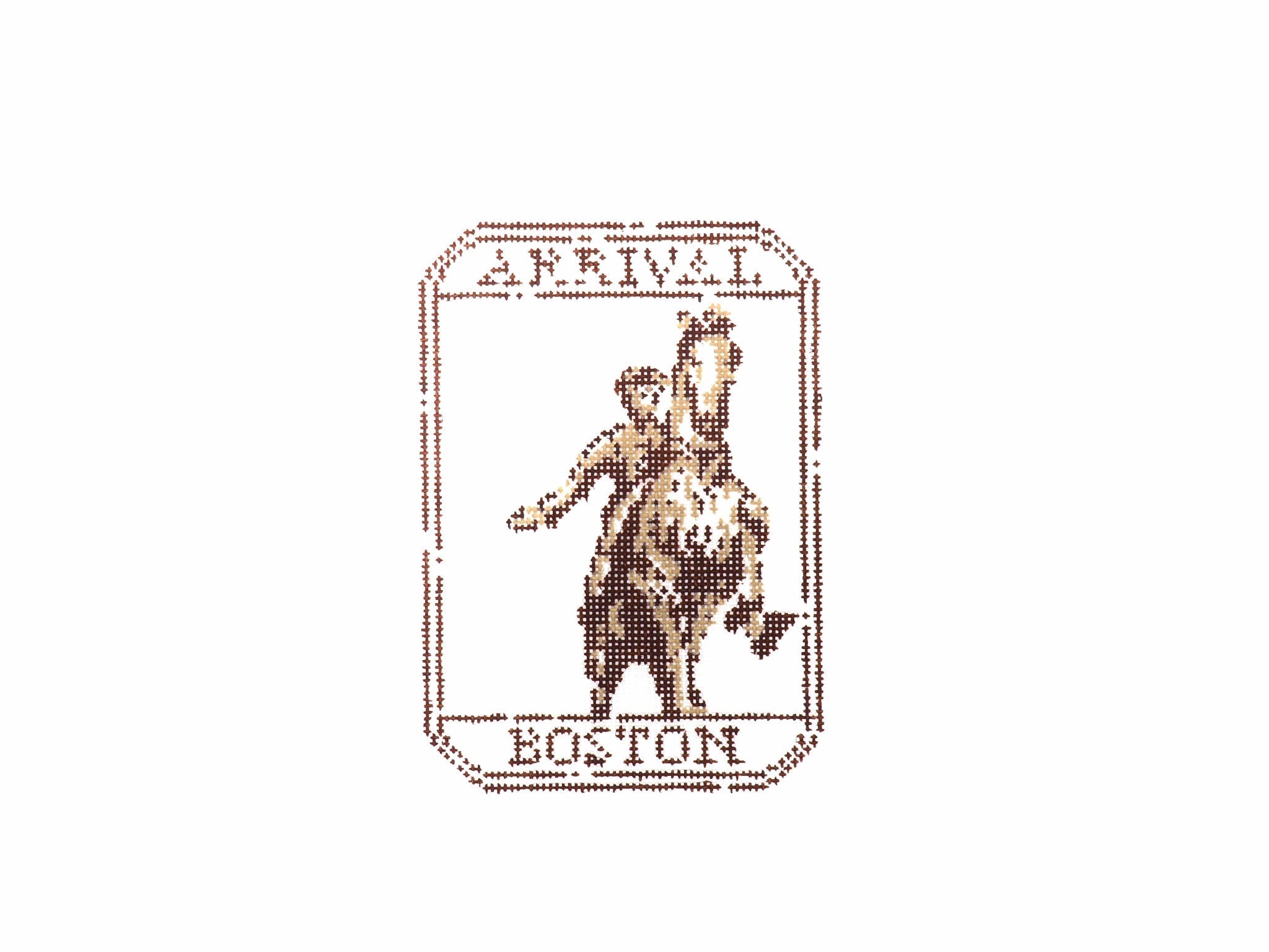 Passport Stamp - Boston - Audrey Wu Designs