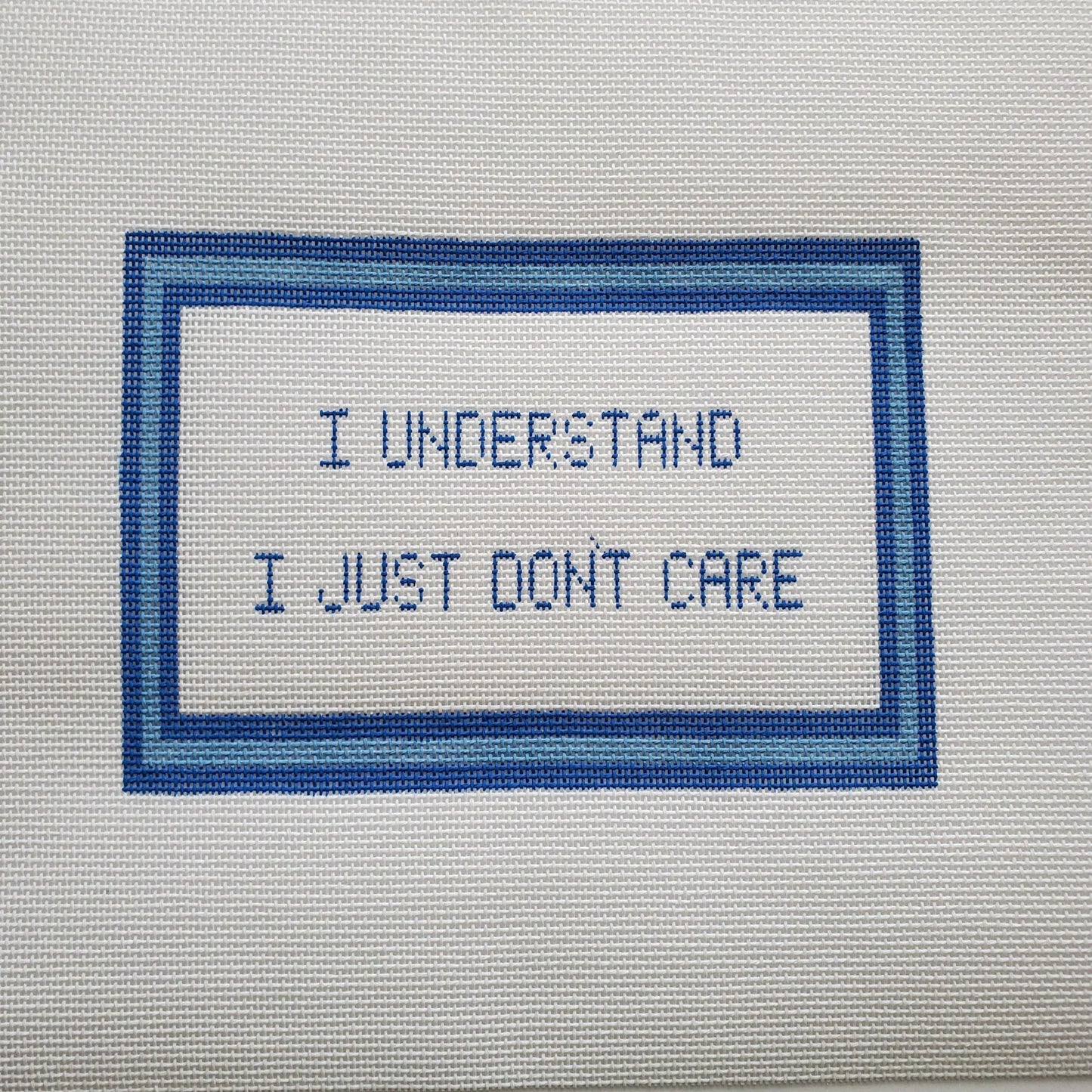 I Understand, I Just Don't Care