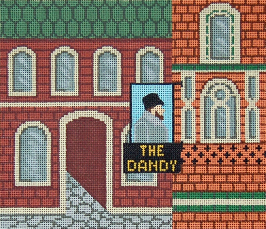 The Dandy Pub needlepoint canvas
