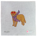 Bougie Golden Retriever Needlepoint Canvas