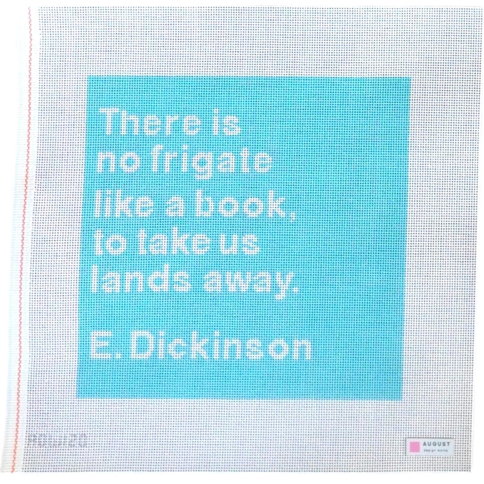 No Frigate Like A Book - Library Series Needlepoint Canvas