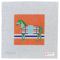 Green Blanket Horse needlepoint canvas