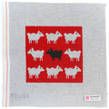 Diana Black Sheep needlepoint canvas