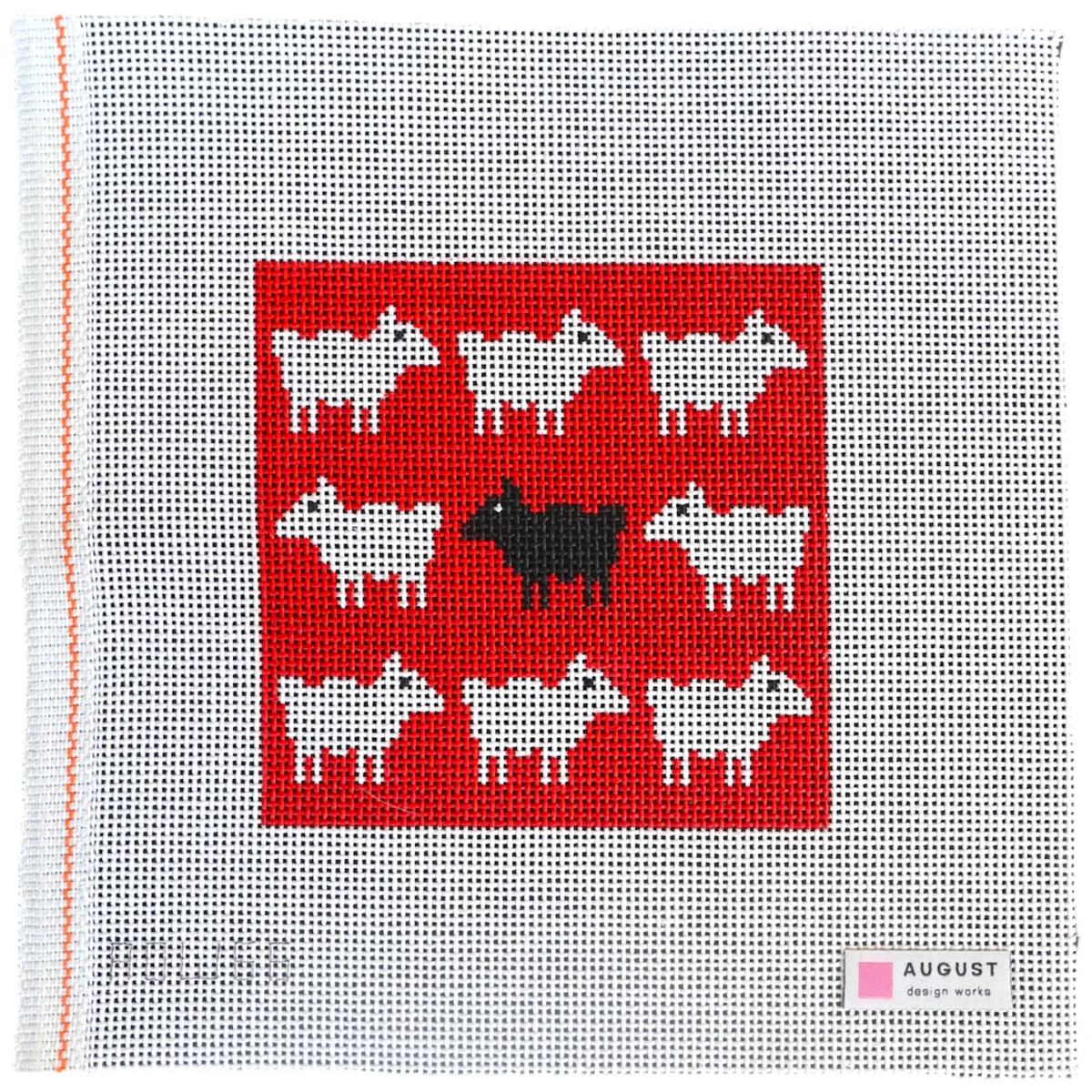 Diana Black Sheep needlepoint canvas