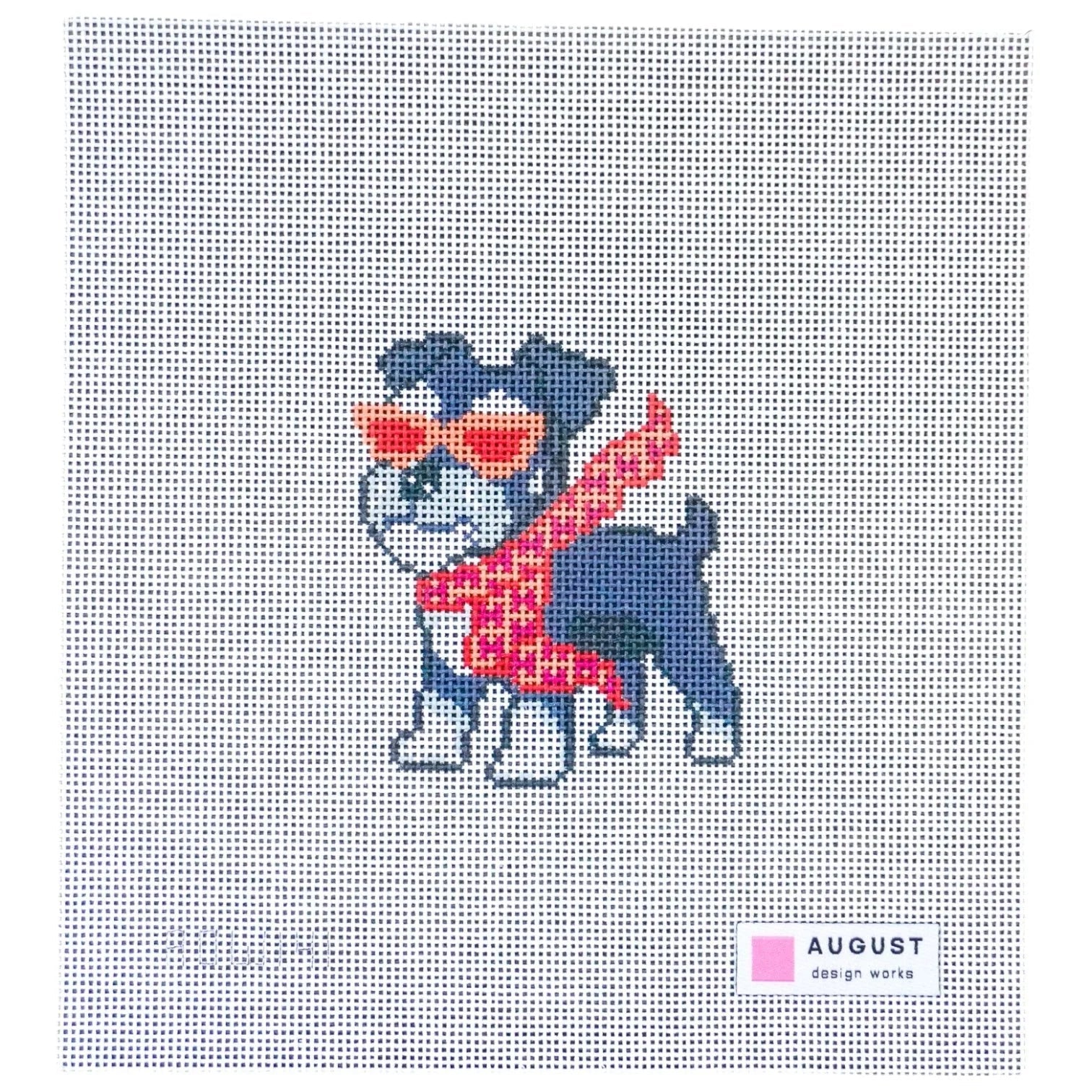 Bougie Schnauzer Needlepoint Canvas