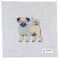 Bougie Pug Needlepoint Canvas