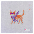 Bougie Orange Tabby Cat Needlepoint Canvas