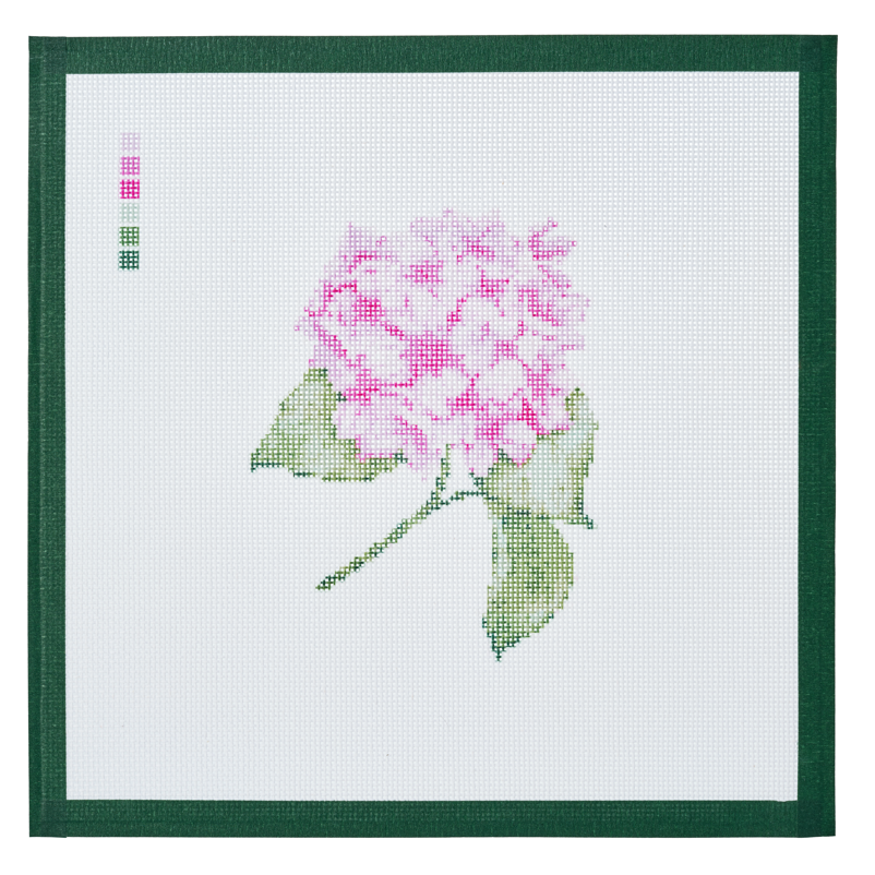 Pink Hydrangea needlepoint canvas