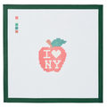 I Heart the Big Apple needlepoint canvas