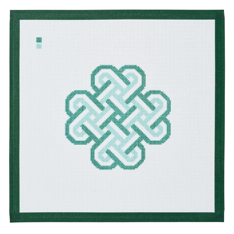 Celtic Endless Love Knot needlepoint canvas