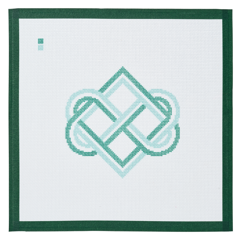 Celtic Infinity Diamond Knot needlepoint canvas