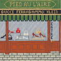 Shoe Store Front (6x6) needlepoint canvas