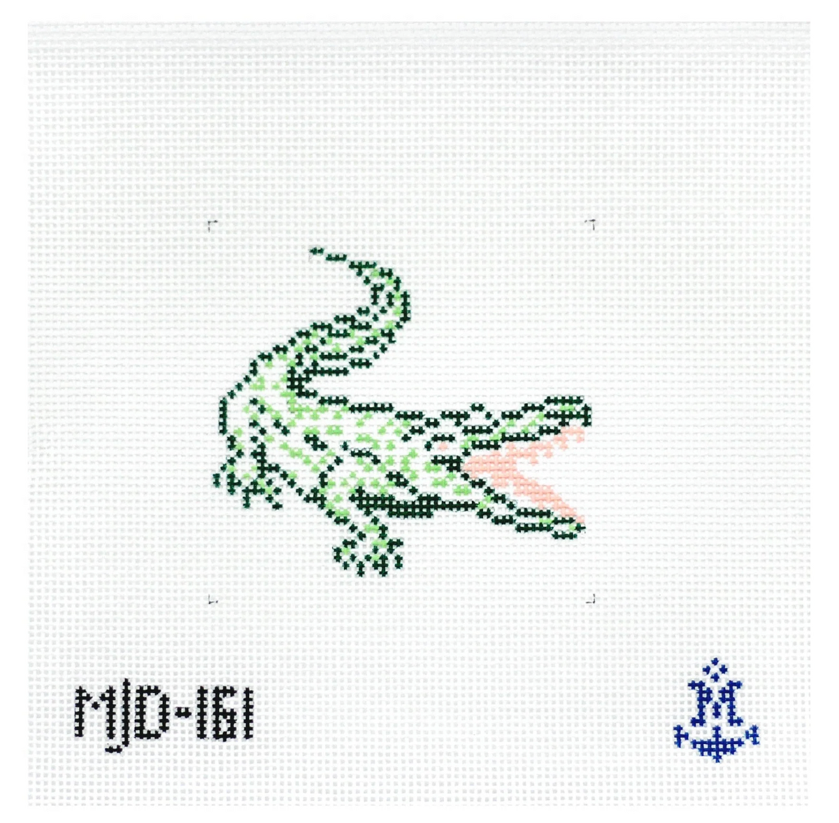 Florida Alligator needlepoint canvas
