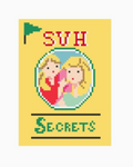 Sweet Valley High needlepoint canvas by Jennifer Vallez