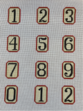 Pink/Green Perpetual Calendar Numbers