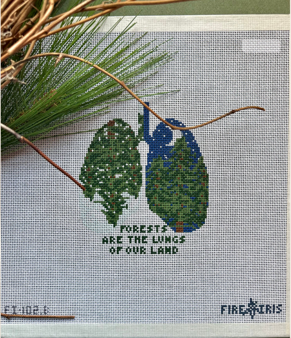 Lungs of Our Land (Forest Lungs) Needlepoint Canvas