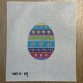 Floral Stripe Egg, 4" Egg - 18 mesh
