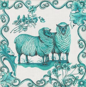 Toile - Sheep needlepoint canvas