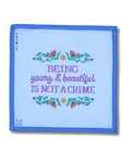 Not a Crime needlepoint canvas