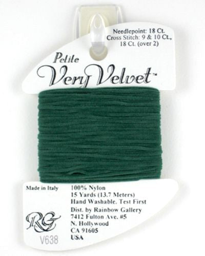 V638: Dark Sea Green Very Velvet Petite