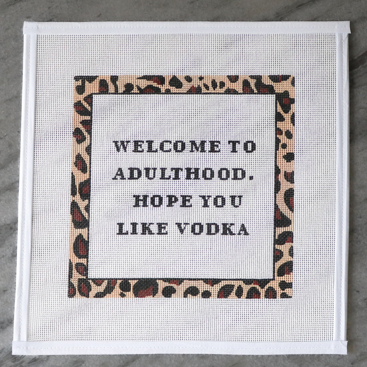 Adulthood - Vodka Needlepoint Canvas