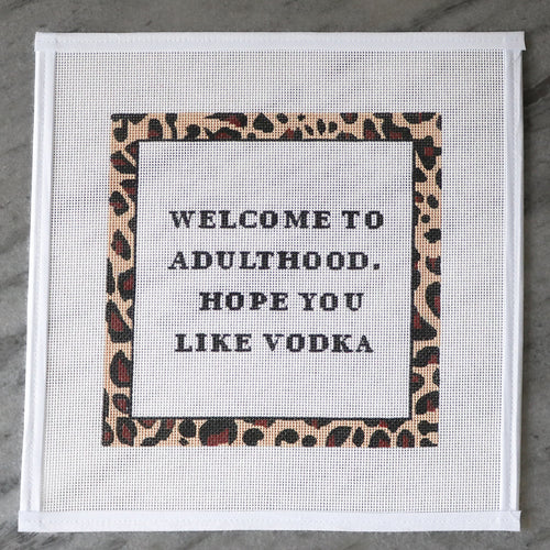 Adulthood - Vodka Needlepoint Canvas