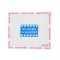 Chronically Overpacked Luggage Tag needlepoint canvas