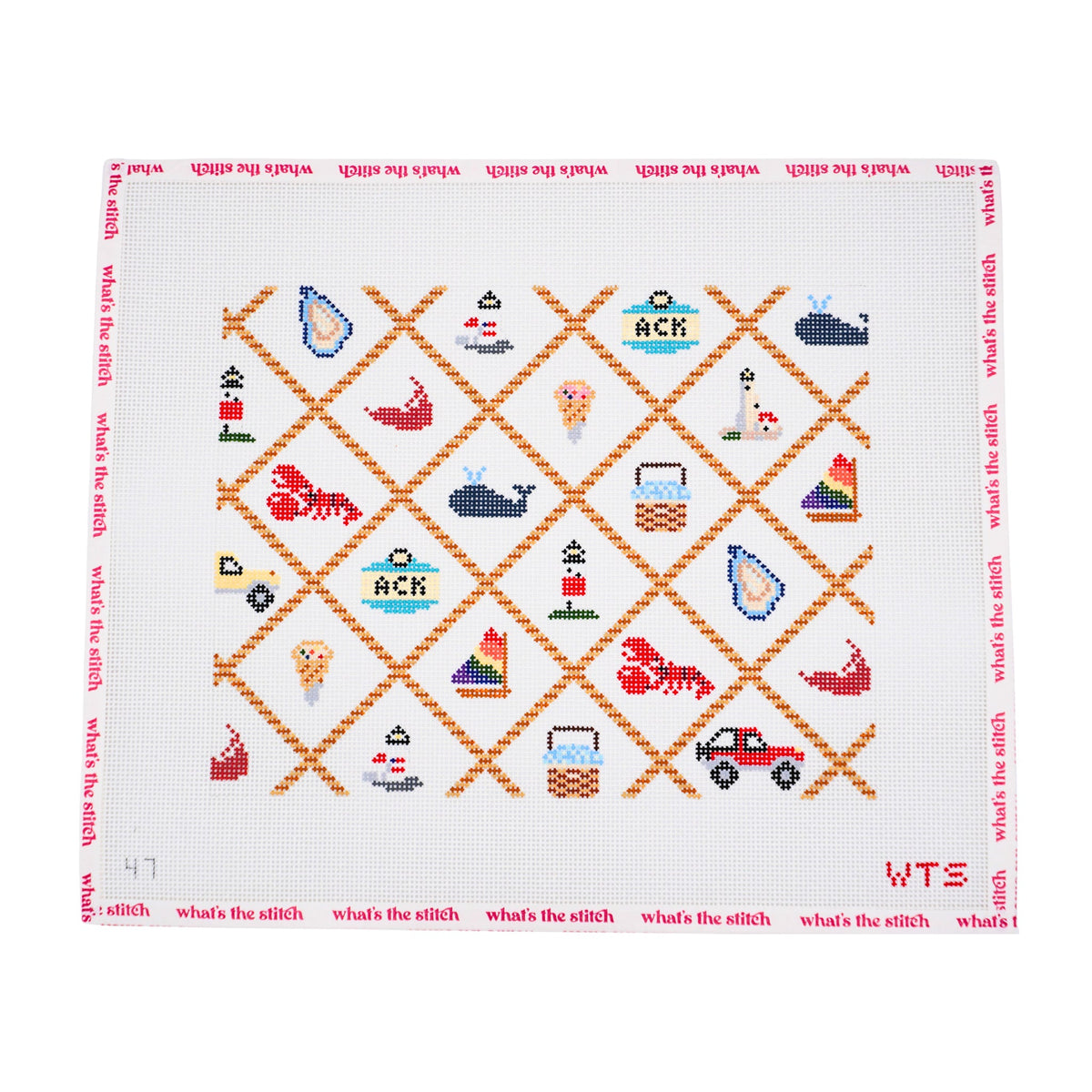 Nantucket Trellis needlepoint canvas
