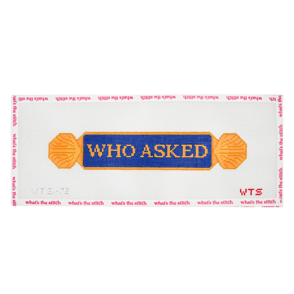 Who Asked Quarterboard needlepoint canvas