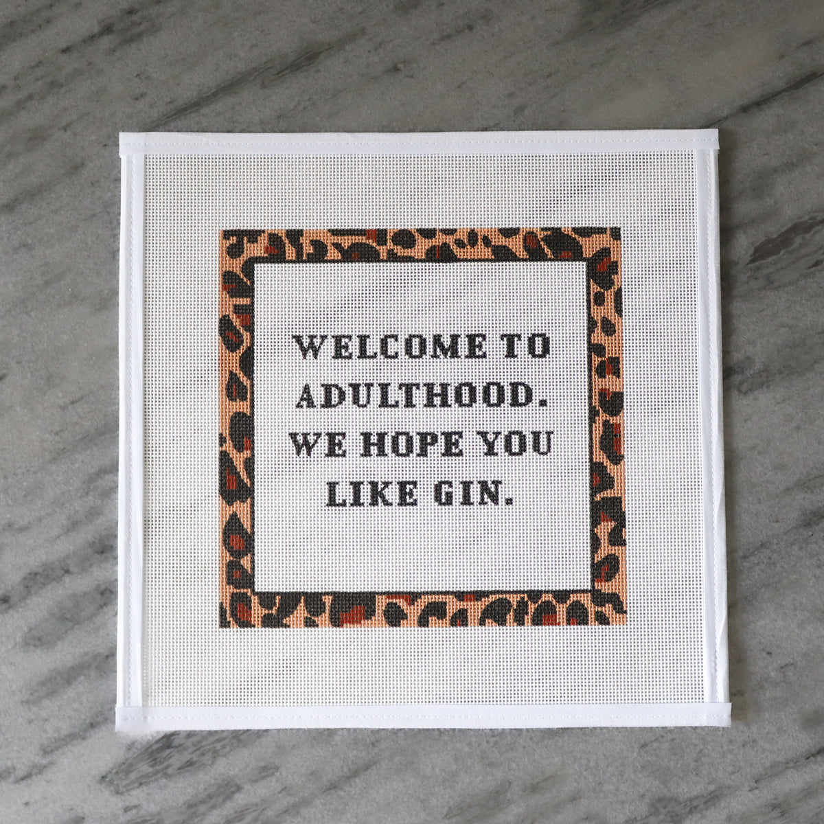 Adulthood - Gin Needlepoint Canvas