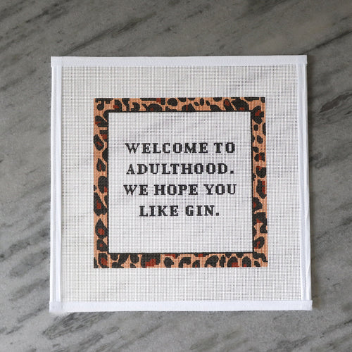 Adulthood - Gin Needlepoint Canvas