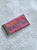 Peace Love Nature Matchbox Needlepoint Canvas on 18 mesh needlepoint canvas