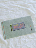 Peace Love Hiking Matchbox Needlepoint Canvas on Green 18 mesh needlepoint canvas