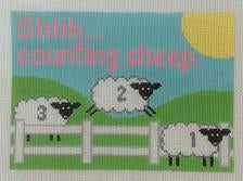 Counting Sheep needlepoint canvas - Rachel Donley Needlepoint Designs