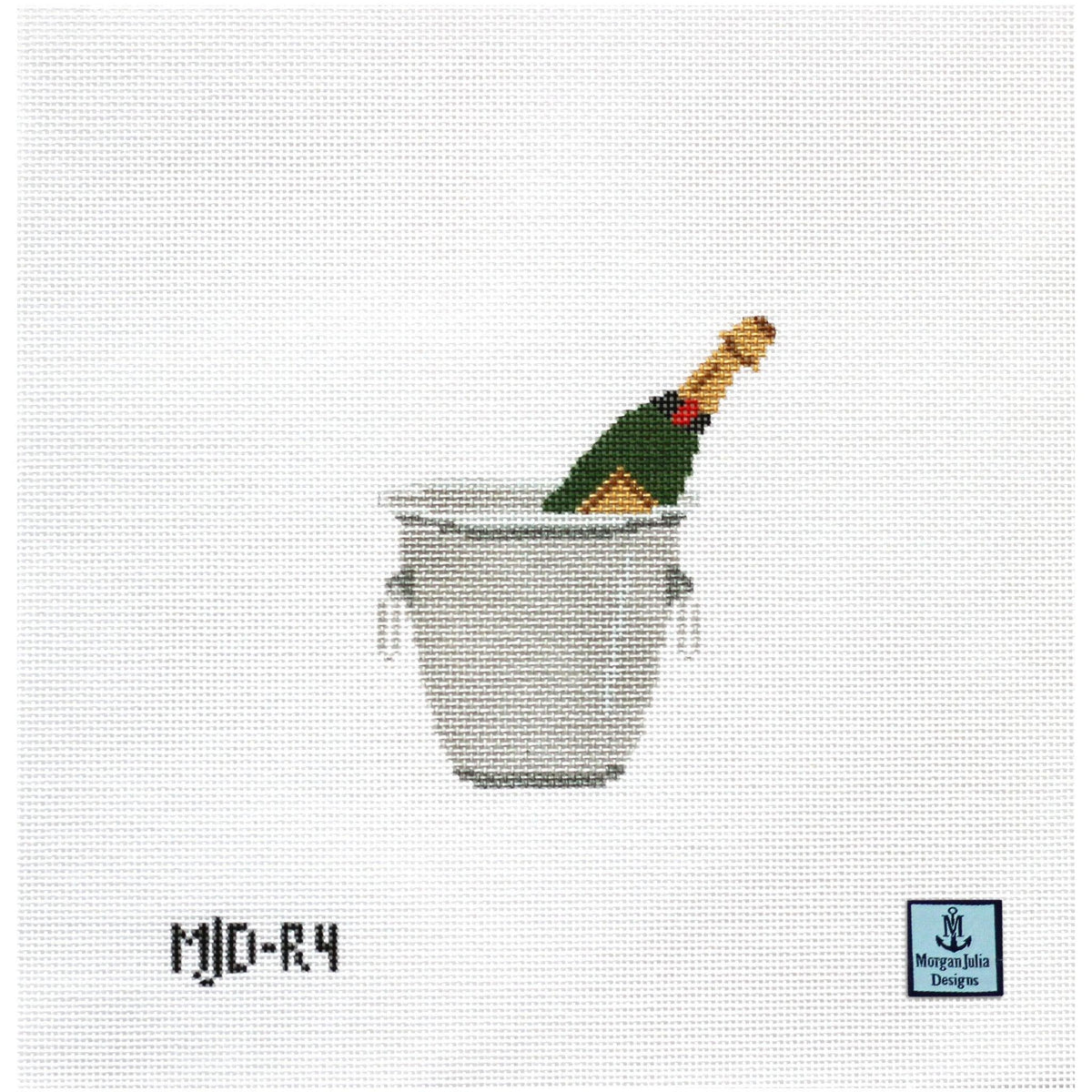 Champagne Bucket needlepoint canvas