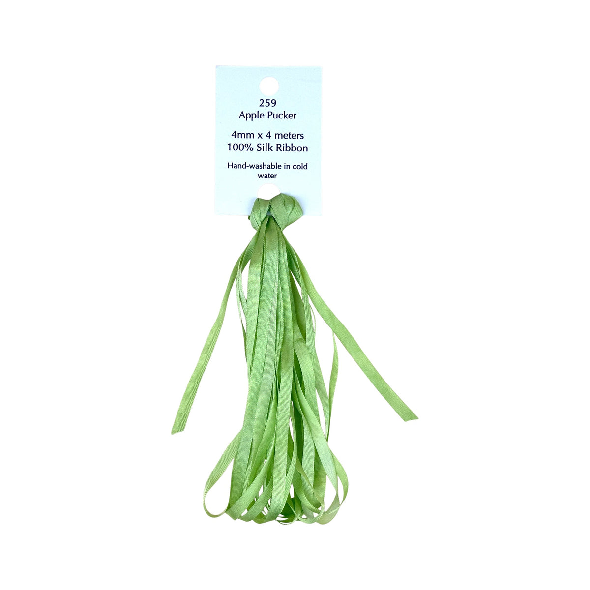 SR-4MM-259: Apple Pucker Dinky Dyes Silk Ribbon 4mm
